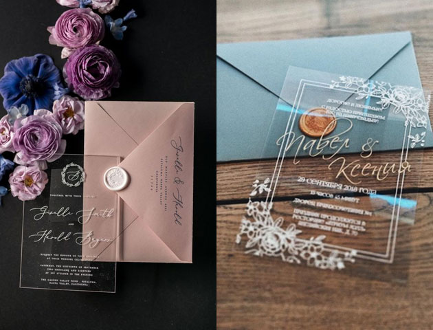 transparent muslim wedding cards