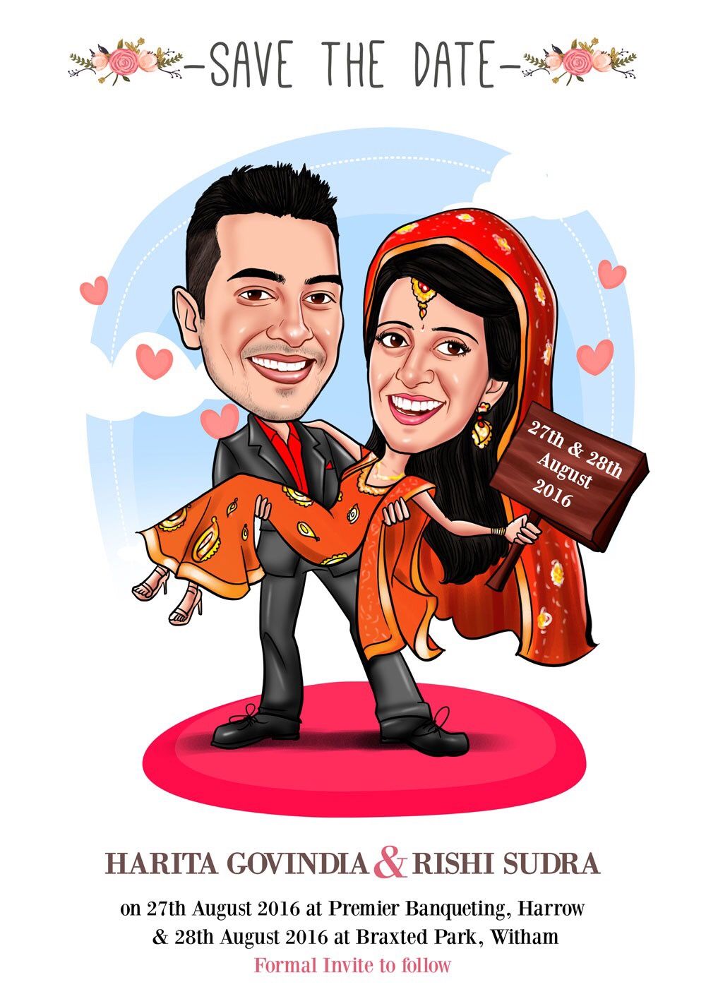 caricature 7 awesome ideas for digital wedding invitation for your wedding