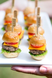 birthday party menu - Homemade Mini Burgers