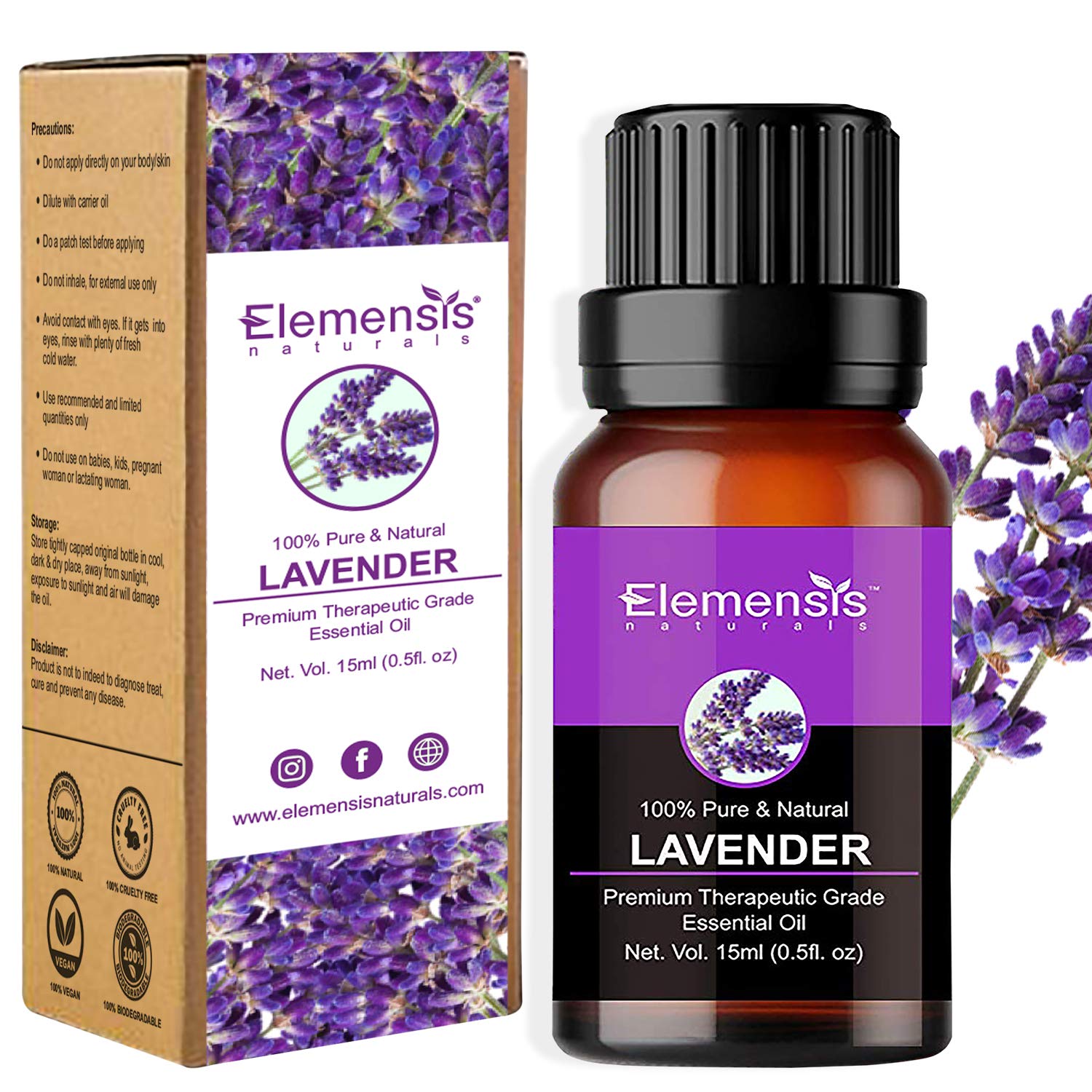 Elemensis Naturals Pure Lavender Essential Oil mehendi return gift ideas