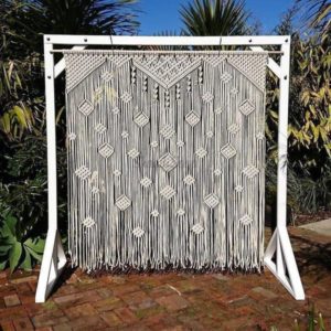 Macrame wedding decor backdrop 3