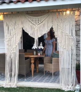 Macrame wedding decor bohemian hanging