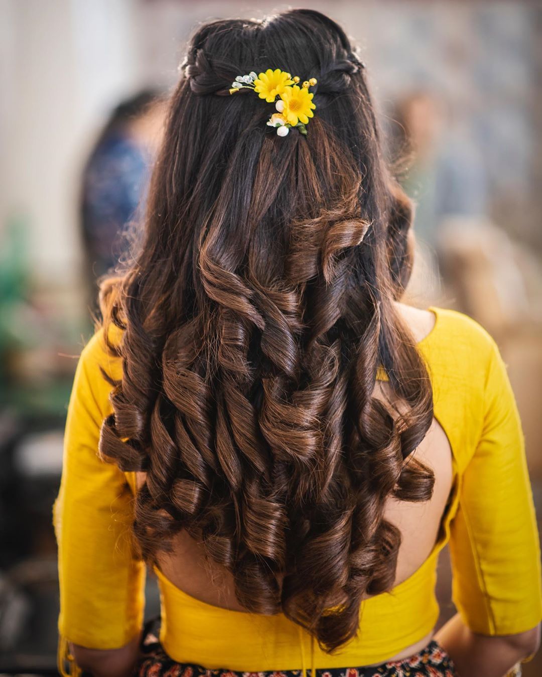 haldi hairstyle