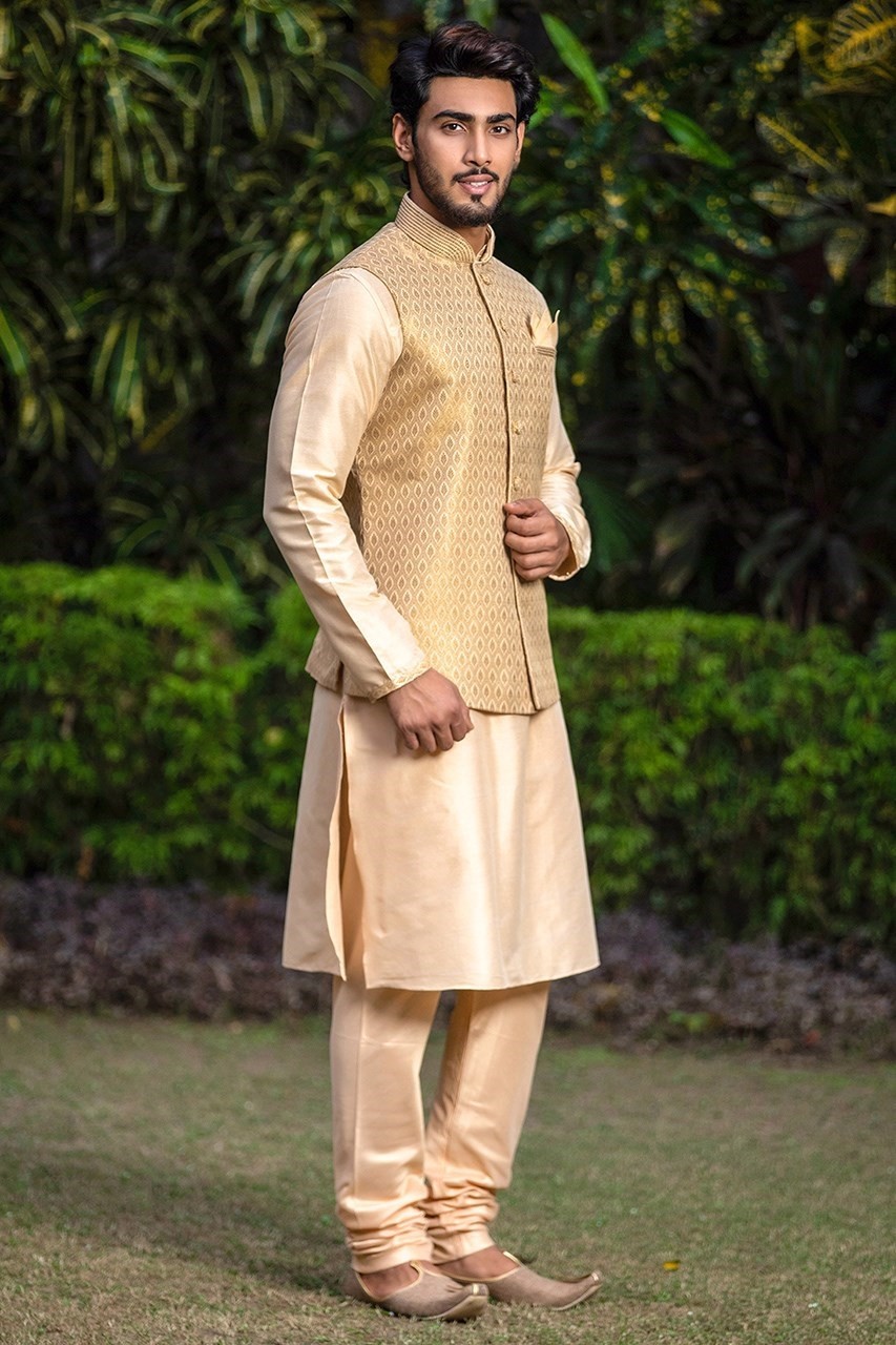 Jacket Jazz with Kurta for sangeet ceremony function