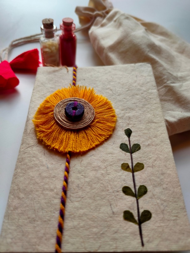 Jute Flower Rakhi Ideas