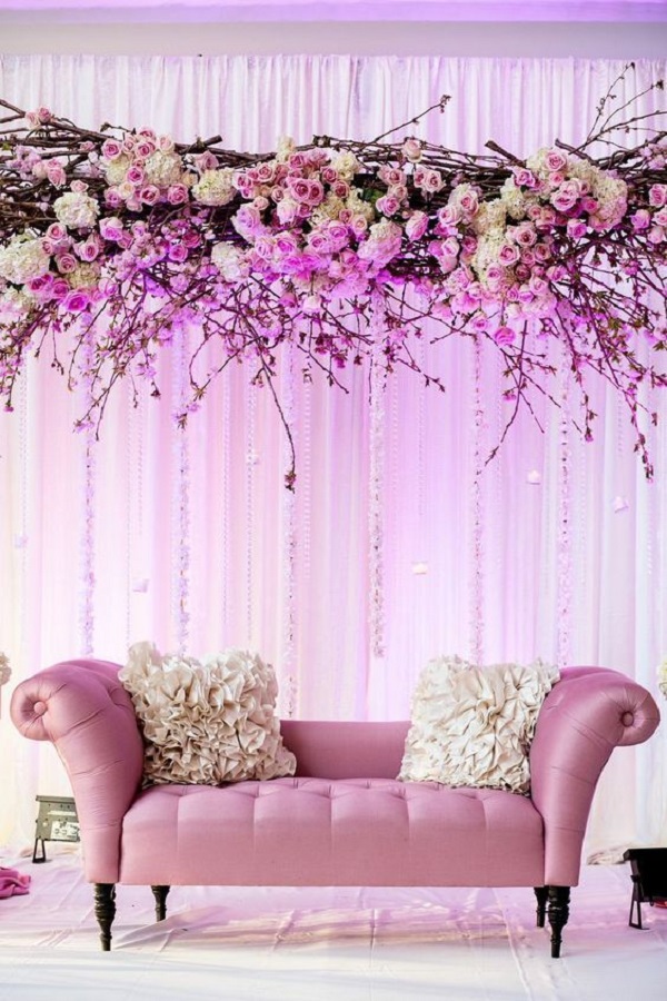 Engagement Stage Decoration - mauve