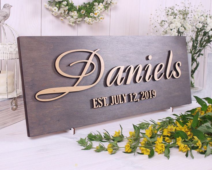 Personalized Nameplate (Wood or Brass)