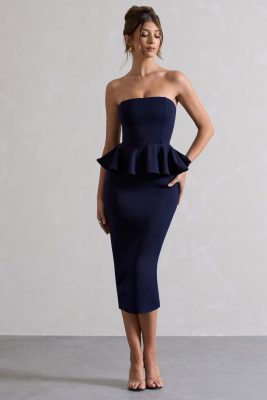 Strapless Peplum Dress - cocktail dresses for wedding