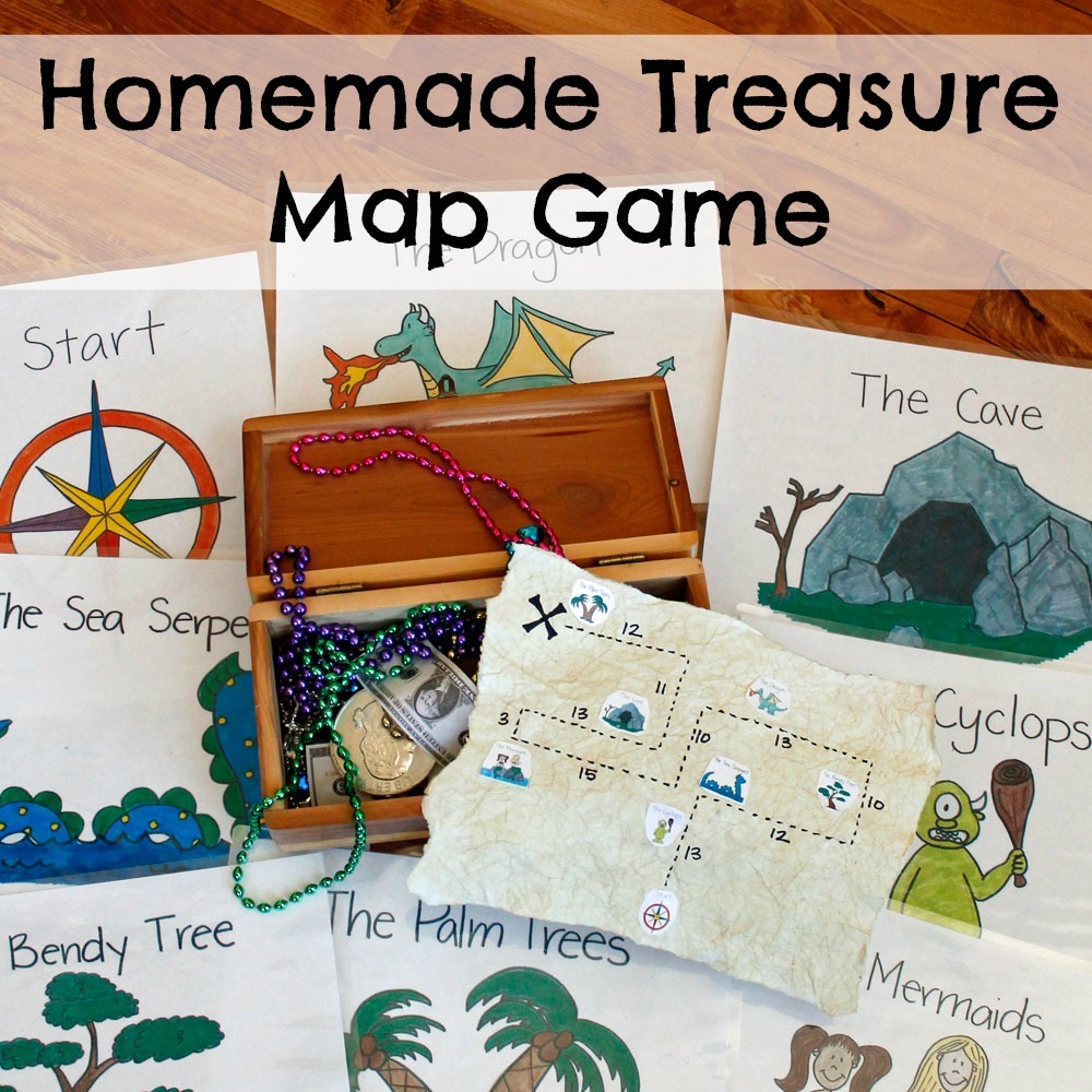 Treasure map a pen and paper games