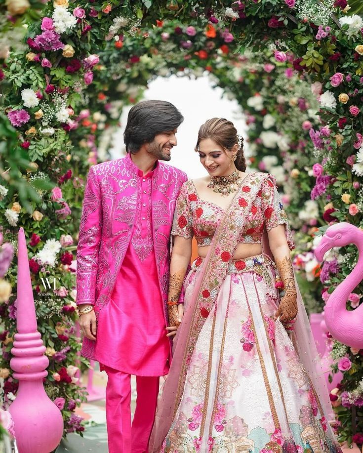  Matching Ombre mehendi outfits ideas for couples