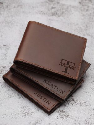 Personalized Leather Wallet 