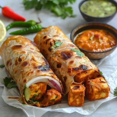 Awadhi Paneer Rolls