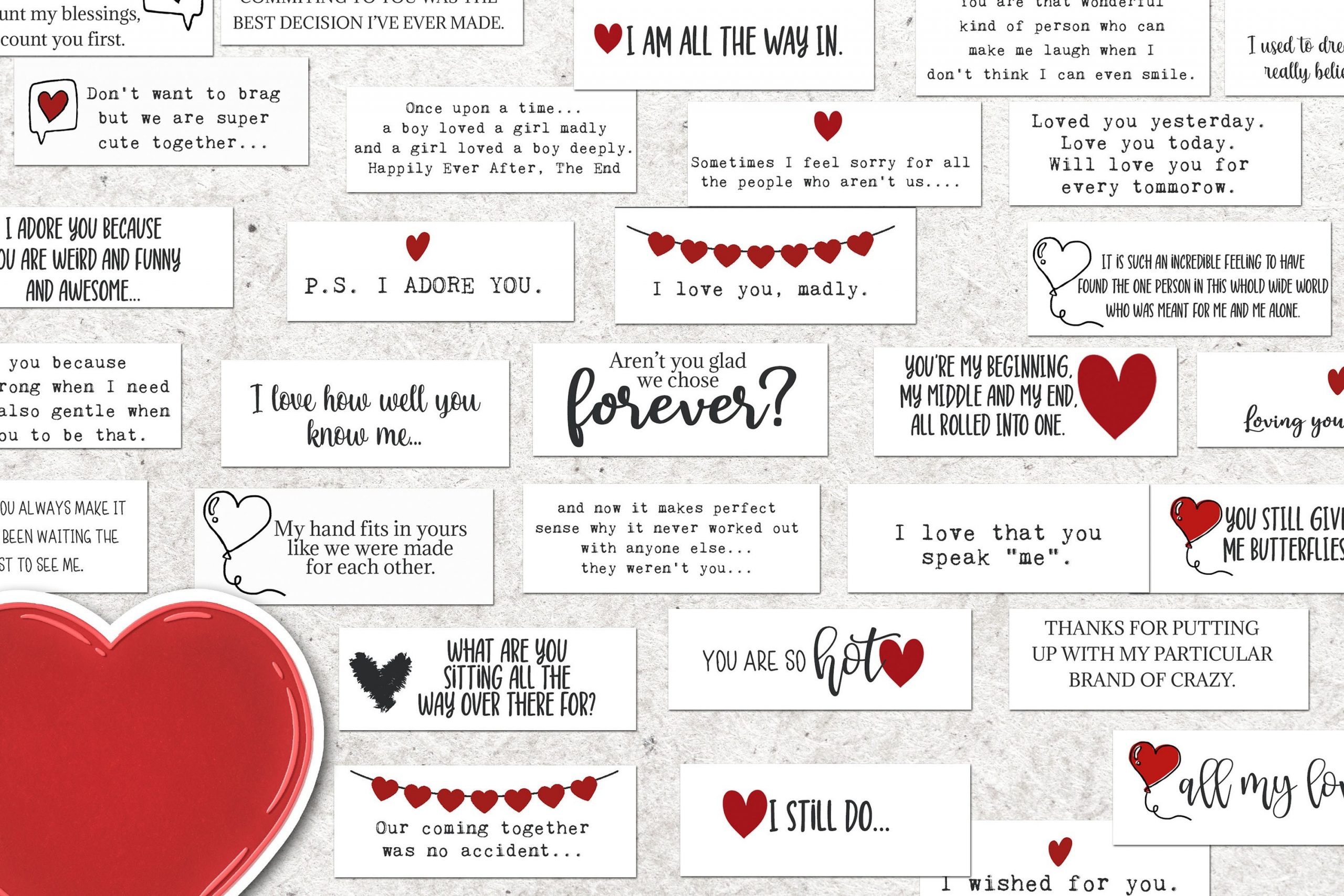 Printable Love Notes to My Man