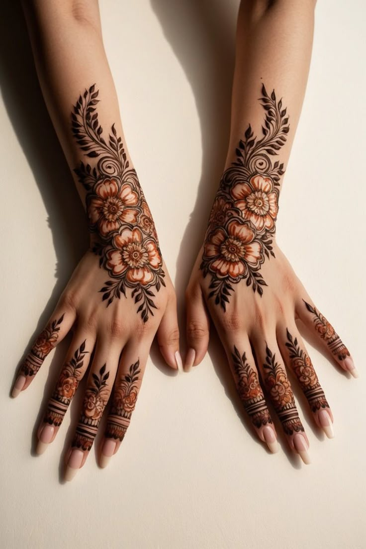 Floral Vine Mehendi 