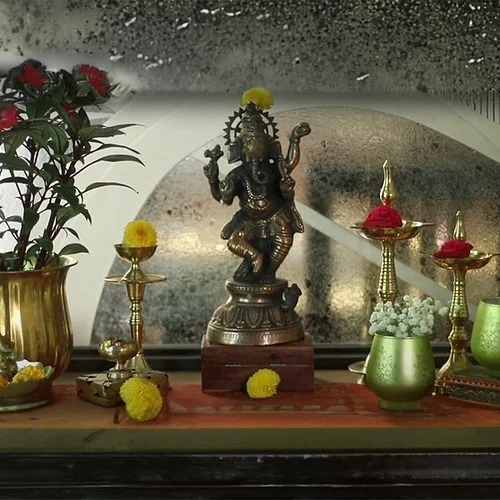 antique decoration idea for ganpati