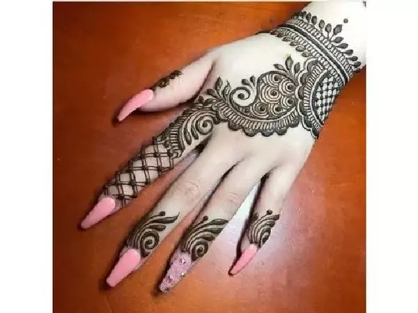 arabic design - finger mehendi designs