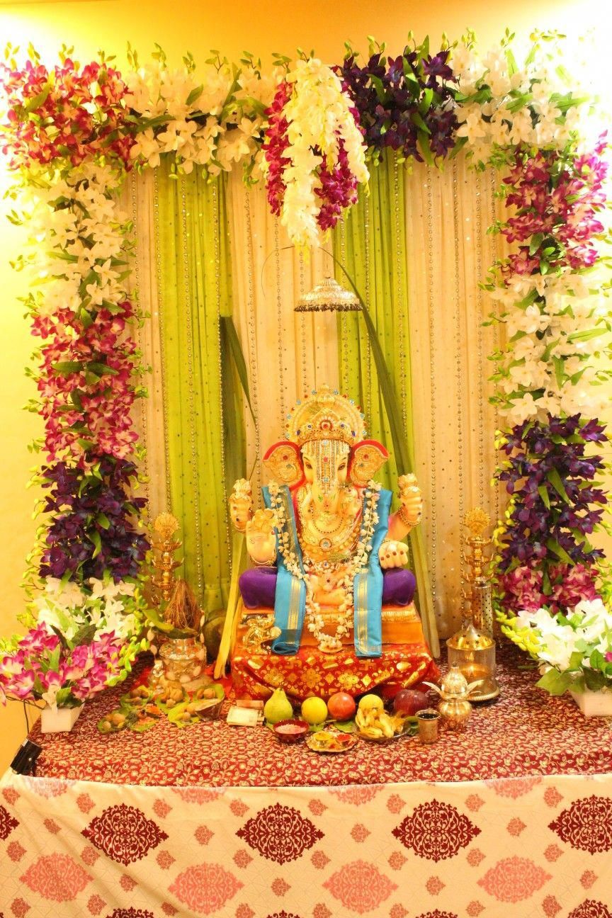 artificial flowers for ganpati decoration