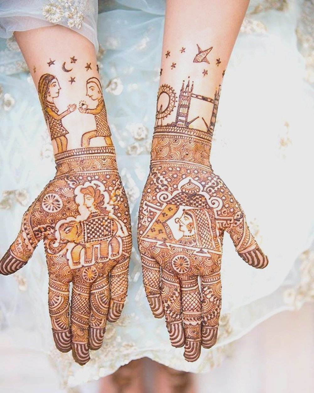 baraat - dulhan mehendi designs