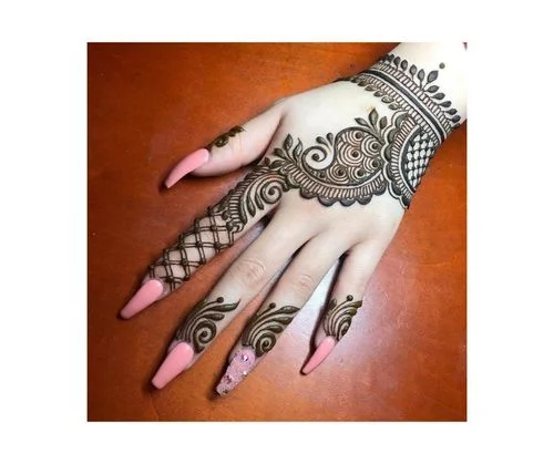 bold outline - arabic mehendi design