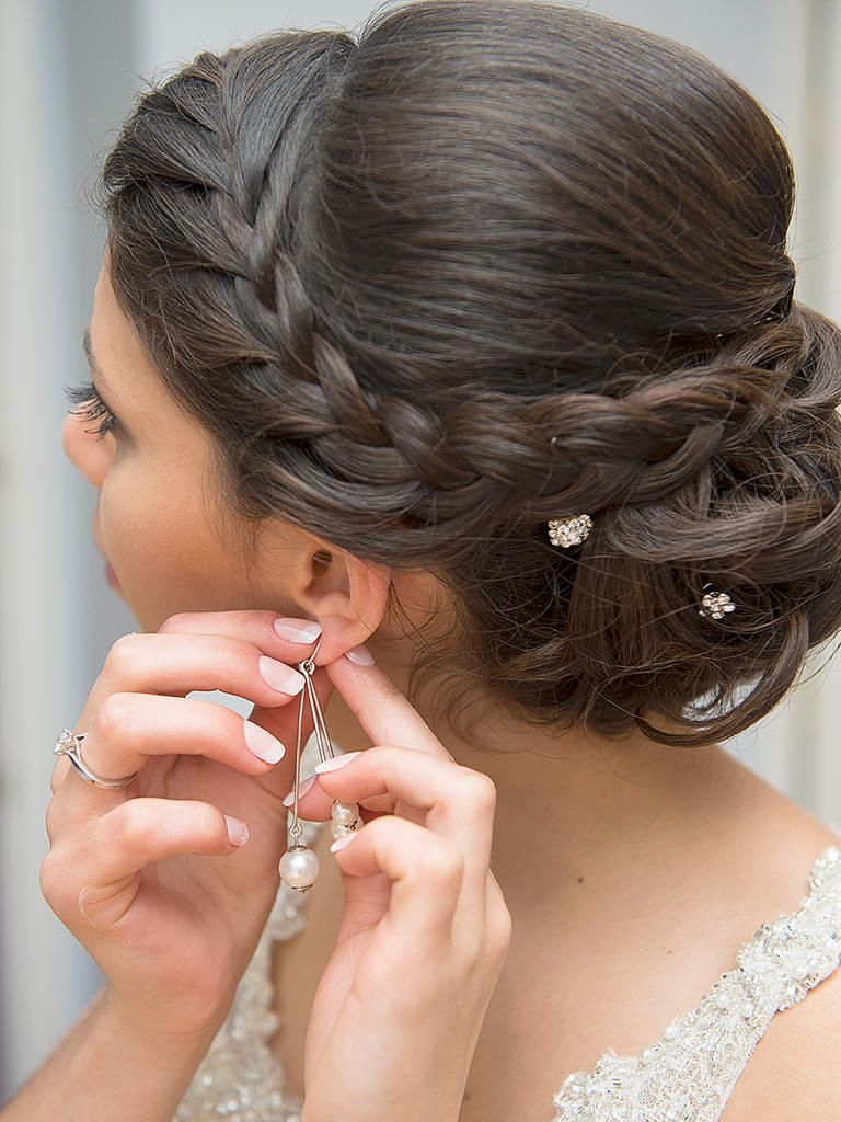 braided bun - Reception Hairstyles