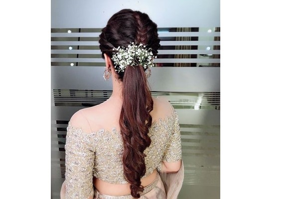 braided ponytail - Reception Hairstyles