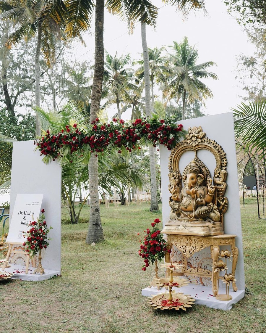 centerpiece for south indian wedding decor