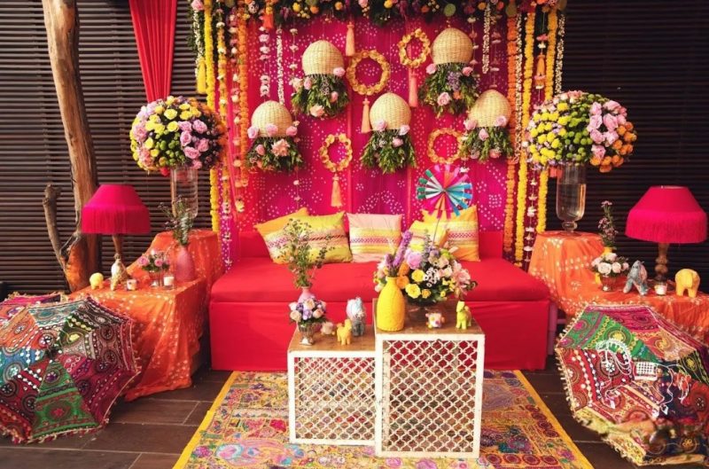 Background Haldi Decoration - ditch the yellow