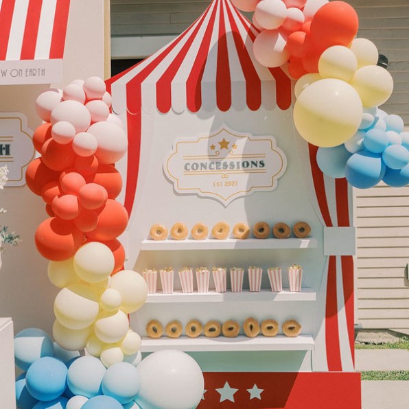 donut stand for food for carnival theme party