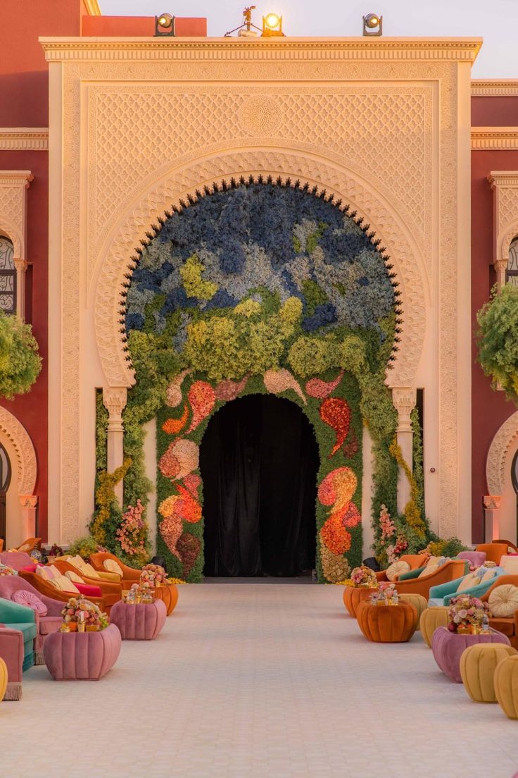 Mughal-inspired Backdrop - DIY photo booth idea