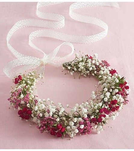 Floral Tiara or Hair Accessories: Crowns, Clips, or Buns