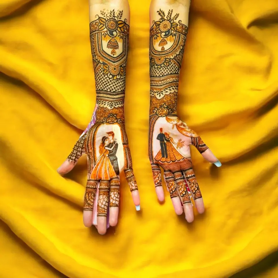 fairytale design - full hand mehendi designs