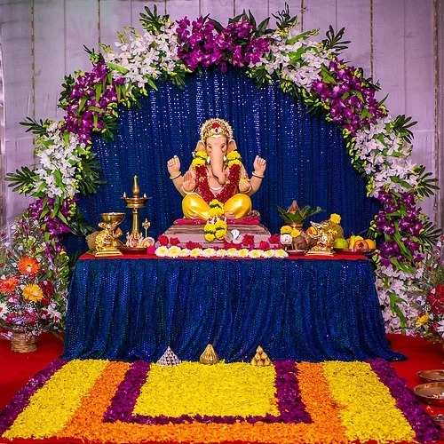 flowers for decoration for ganpati