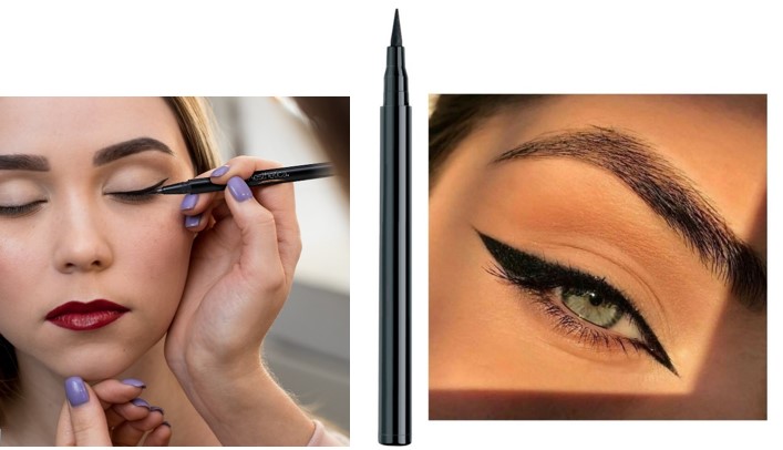 felt-tip eyeliner for bold and graphic eyeliner effect