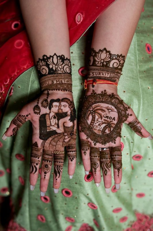 figures - circle mehendi designs