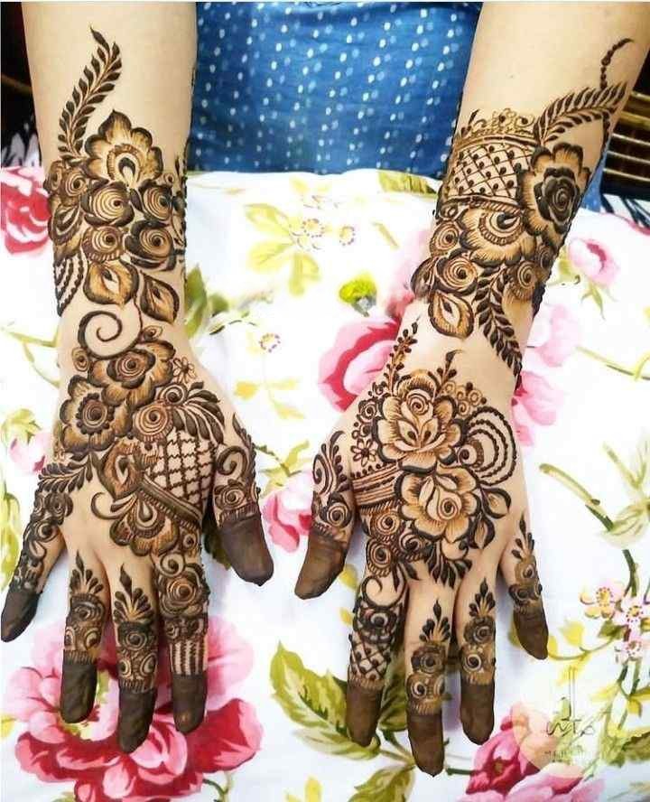 flower power - khafif mehndi design