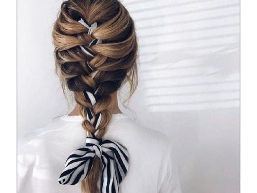 french braid with scarf - French Braid Hairstyles