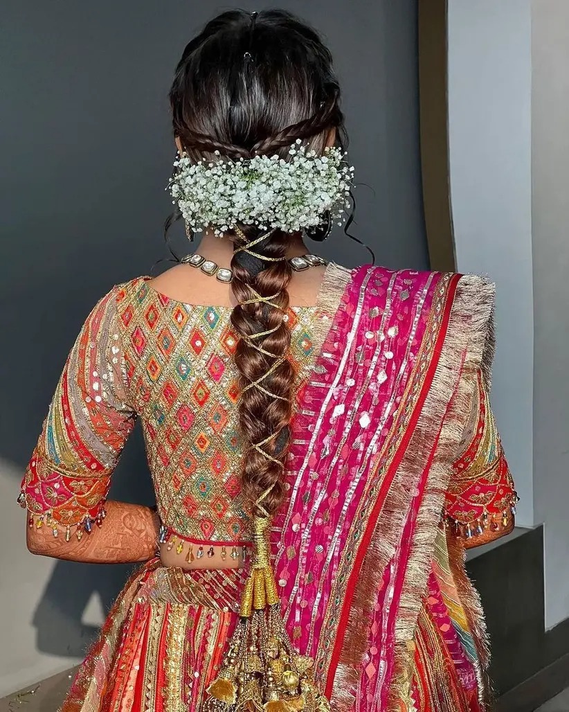 gota patti braid - bridal hairstyles