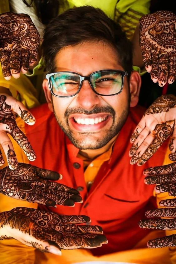 groom solo mehndi poses