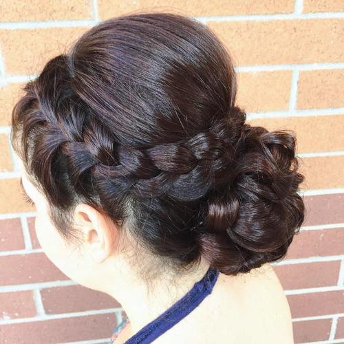 French Braid Headband with circles