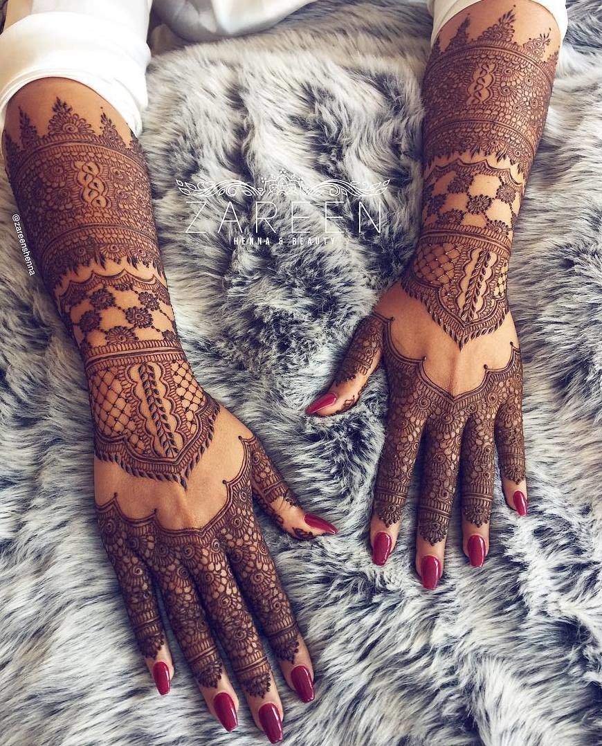 heavy back hand arabic mehndi design 