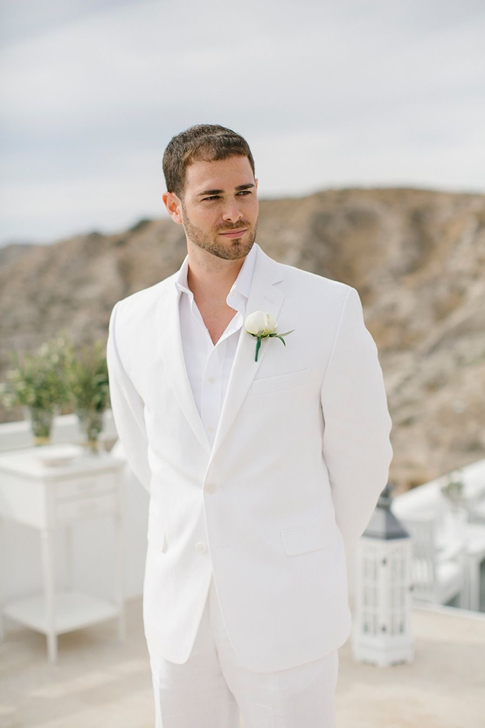 Groom's White Suit