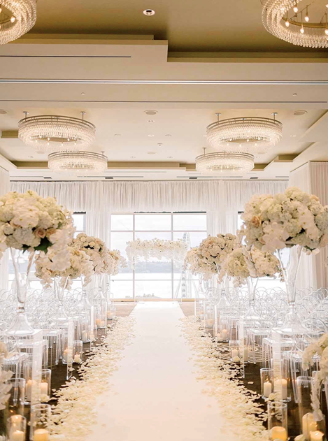 White Wedding Aisle