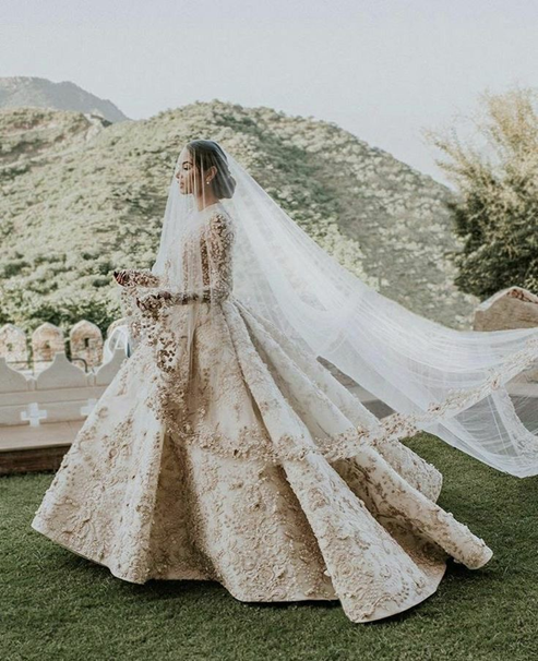 Bride's White Gown