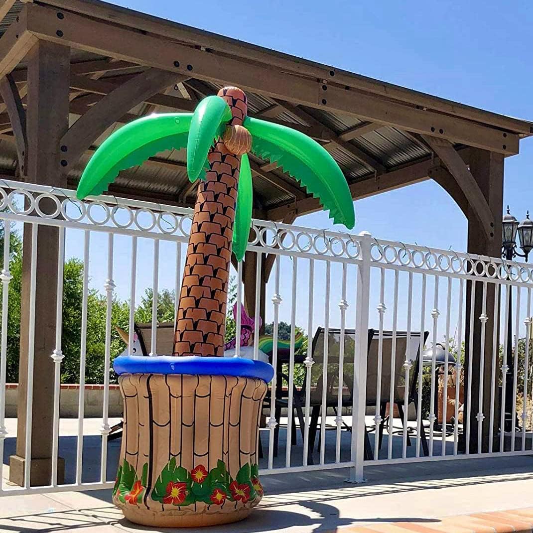 inflatable palm trees for hawaiian party