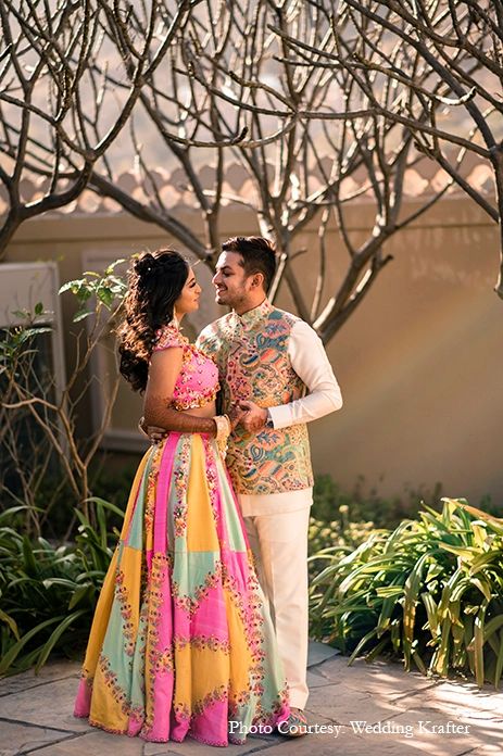 intimate bride and groom mehndi poses