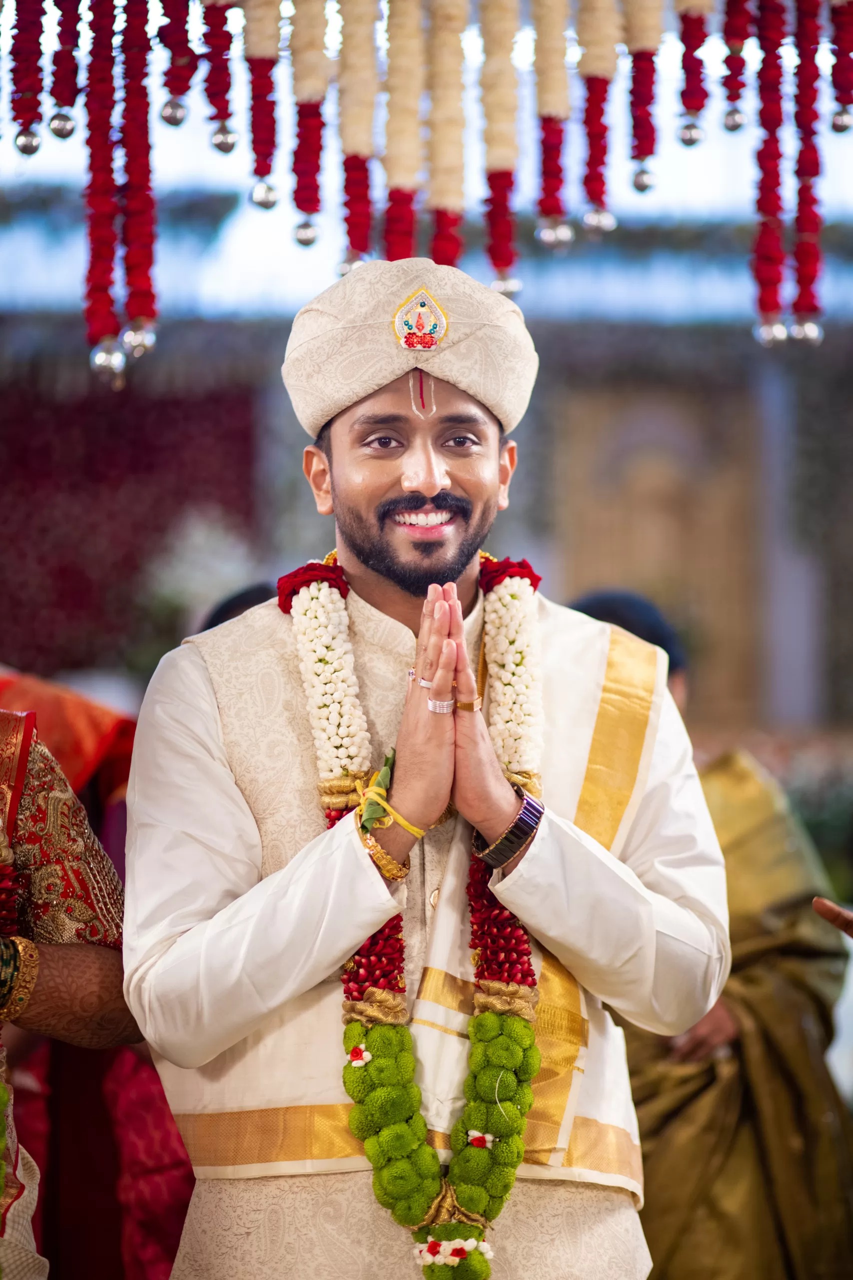 joining hands pose - groom poses