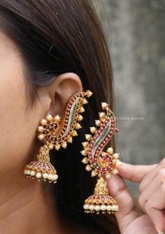 kemp earcuff - bridal gold jhumka designs