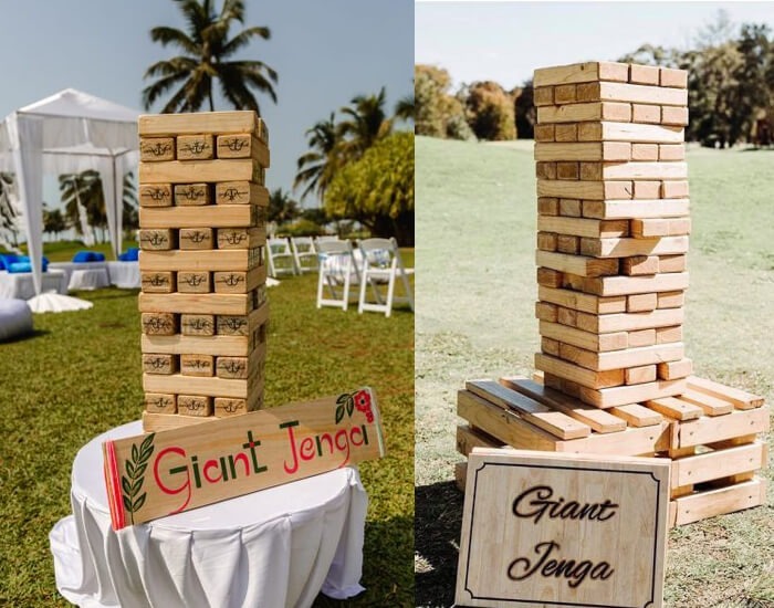 Haldi Game life size jenga 