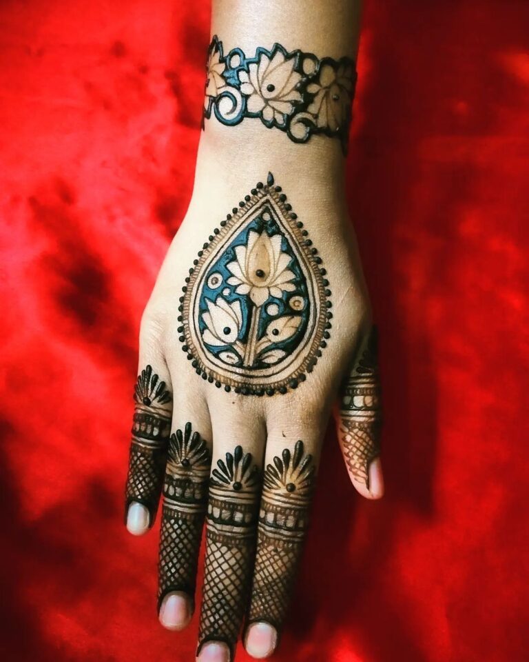 lotus mandalas - Back Hand Mehendi Designs