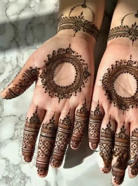 mandalas and paisleys - khafif mehndi design